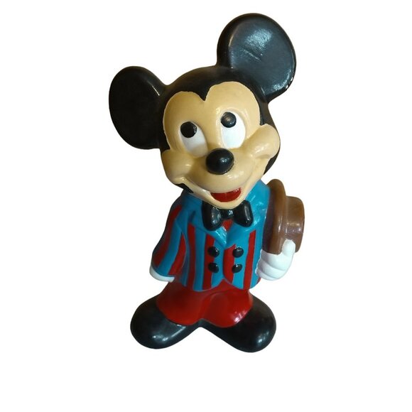 MICKEY MOUSE AND GOOFY CERAMIC FIGURINES LOT DISNEY GARDEN STATUES - Picture 2 of 12